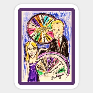 Wheel of Fortune Pat Sajak and Vanna White Sticker